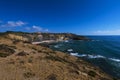 View of the Alteirinhos Beach Praia dos Alteirinhos near Zambujeira do Mar in Odemira, Alentejo, Portugal