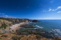 View of the Alteirinhos Beach Praia dos Alteirinhos near Zambujeira do Mar in Odemira, Alentejo, Portugal; Royalty Free Stock Photo