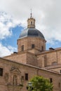 View at the amazing classic cupola dome at the Convent at the Agustinas and PurÃÂ­sima Church, a barroque catholic temple in