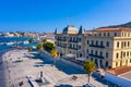 View of the amazing island of Spetses, Greece.