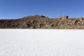 View of the amazing salt flat of Uyuni