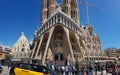 View of amazing unique Sagrada Familia, Barcelona,Spain