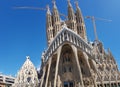 View of amazing unique Sagrada Familia, Barcelona,Spain