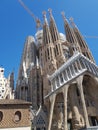 View of amazing unique Sagrada Familia, Barcelona,Spain