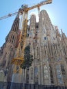 View of amazing unique Sagrada Familia, Barcelona,Spain