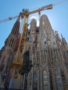 View of amazing unique Sagrada Familia, Barcelona,Spain