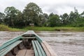 View of the Amazon River from a canoe Royalty Free Stock Photo
