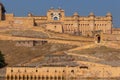 View of Amber Fort and Palace build by Rajput King Sawai Mansingh in 1592, Jaipur