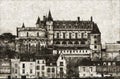 View Amboise Castle in Loire Valley.