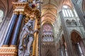 Interiors of Cathedral of Amiens, france