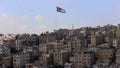 A view of Amman city with the Raghadan Flagpole, Jordan.