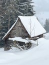 The view of Amphiteather of Transilvanya in winter time