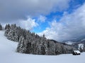 The view of Amphiteather of Transilvanya in winter time