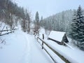 The view of Amphiteather of Transilvanya in winter time