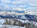 The view of Amphiteather of Transilvanya in winter time