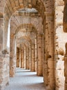 View of Amphitheatre of El Jem in Tunisia Royalty Free Stock Photo