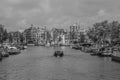 View On The Amstel From Blauwbrug Amsterdam The Netherlands Royalty Free Stock Photo