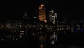 View On The Amstel River At Amsterdam The Netherlands 2019 At Night