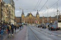 View of the Amsterdam Centraal railway station in Amsterdam Royalty Free Stock Photo