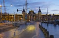View of the Amsterdam Centraal railway station in Amsterdam Royalty Free Stock Photo