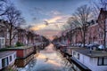 View of Amsterdam heritage famous city canals Royalty Free Stock Photo