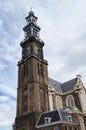 View of the Amsterdam Westerkerk (Western church) tower.