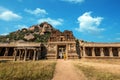 The view of ancient Achyutaraya Temple. Hampi, Karnataka, India