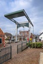 View on ancient bridge between Bodegraven en Woerden, The Netherlands Royalty Free Stock Photo