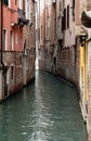 View of ancient buildings and narrow canal in Cannaregio, Venice