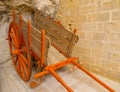 Ancient chariot in Matera, Italy Royalty Free Stock Photo