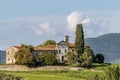 View of the ancient Church of San Zio, Cerreto Guidi, Florence, Italy, on a hill in the Tuscan countryside Royalty Free Stock Photo