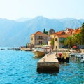 View ancient city of Perast. Montenegro