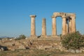 View of ancient Corinth in Greece during the summer Royalty Free Stock Photo