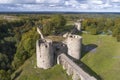 View of the ancient fortress in Koporye aerial view. Russia Royalty Free Stock Photo