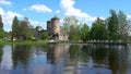 View of the ancient fortress Olavinlinna. Sunny June day. Savonlinna, Finland