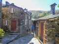 View of the ancient historic stone houses and streets, city of Piodao, Portugal. Royalty Free Stock Photo