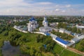 View of the ancient Holy Bogolyubsky monastery. Vladimir region