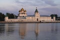 View of the ancient Holy Trinity Ipatiev Monastery in the early August morning. Kostroma Royalty Free Stock Photo