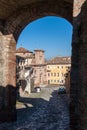View of the ancient italian town Longiano Royalty Free Stock Photo