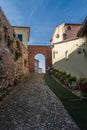 View of the ancient italian town Montiano