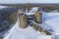 View of the ancient Koporye fortress, Russia Royalty Free Stock Photo