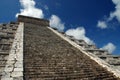 View of Ancient Mayan Pyramid