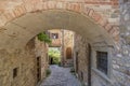 A view of the ancient medieval village of Montefioralle, Tuscany, Italy Royalty Free Stock Photo