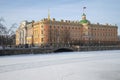View of the ancient Mikhailovsky (Engineering) castle. Saint Petersburg