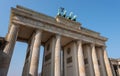 View of the ancient portal of Berlin in Germany Royalty Free Stock Photo