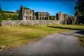 View of the ancient remains of Cistercian Dundrennan Abbey