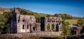 View of the ancient remains of Cistercian Dundrennan Abbey