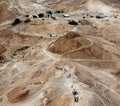 Ancient Roman road from historic Masada fortress, Israel