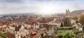 View of ancient roofs. Prague. Czech Republic Royalty Free Stock Photo