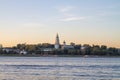 View of the ancient Russian city of Kostroma in summer from the Volga river Royalty Free Stock Photo